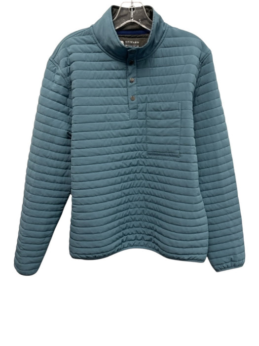 Onward Reserve Size M Blue Synthetic Puffer Quarter Button Men's Jacket Blue / M