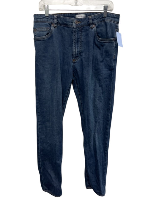Peter Millar Size 33 Blue Cotton Solid Jean Men's Pants Blue / 33