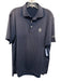Peter Millar Size M Blue Synthetic Solid Athletic Polo Men's Short Sleeve Blue / M