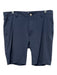 Peter Millar Size 34 Navy Blue Synthetic Solid Khakis Men's Shorts Navy Blue / 34