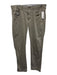 Peter Millar AS IS Size 34 Gray Cotton Blend Solid Khaki Slim Men's Pants Gray / 34