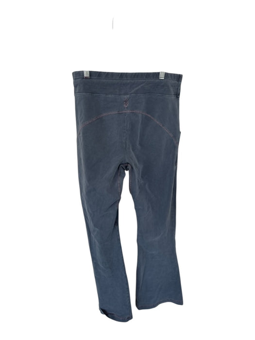FP Movement Size M Dark Grey Cotton Blend Drawstring Stitch Detail Flare Pants Dark Grey / M
