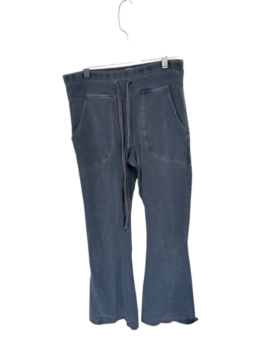 FP Movement Size M Dark Grey Cotton Blend Drawstring Stitch Detail Flare Pants Dark Grey / M
