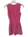 French Connection Size 0 Pink Polyester Blend Deep V Cutout Back Zip Mini Dress Pink / 0