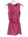 French Connection Size 0 Pink Polyester Blend Deep V Cutout Back Zip Mini Dress Pink / 0