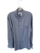 Onward Reserve Size L Navy & White Nylon Blend Gingham Button Down Men's Shirt Navy & White / L