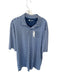 Onward Reserve Size XL Blue & White Polyester Blend Striped Athletic Men's Polo Blue & White / XL
