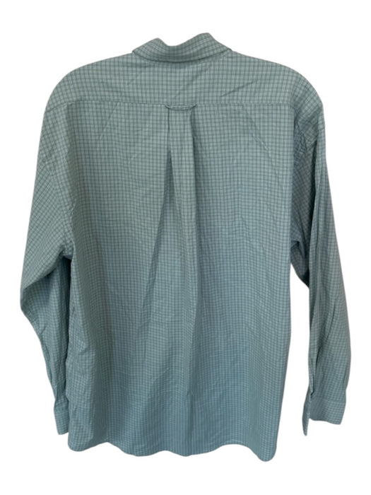 Onward Reserve Size L Green & Gray Nylon Blend Plaid Button Down Men's Shirt Green & Gray / L