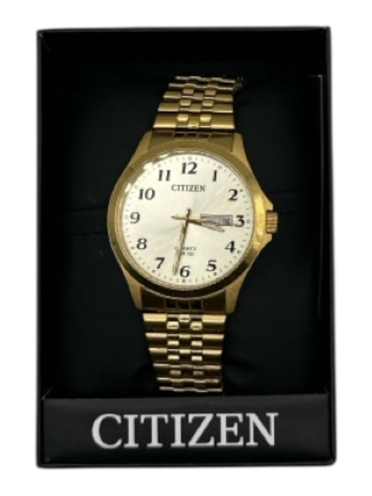 Citizen Gold Stainless Steel stretch band Men's Watch Gold