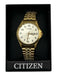 Citizen Gold Stainless Steel stretch band Men's Watch Gold