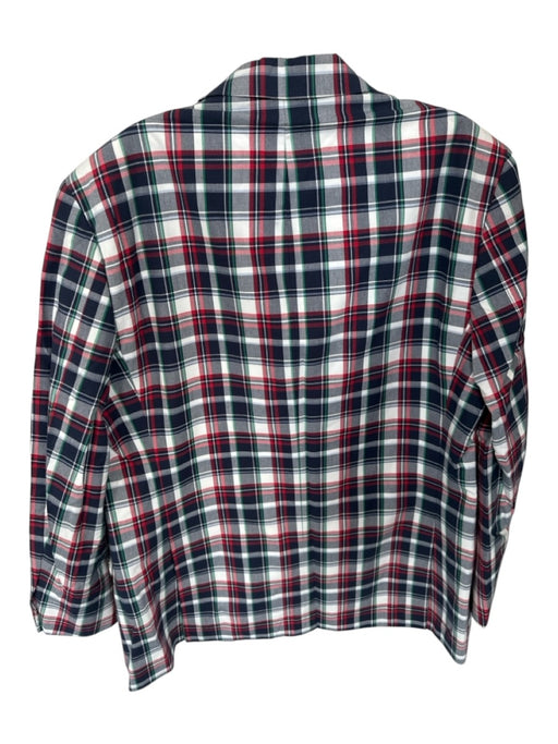 Brooks Brothers NWT Navy & Red Cotton Plaid 2 Button Men's Blazer Navy & Red / 42R