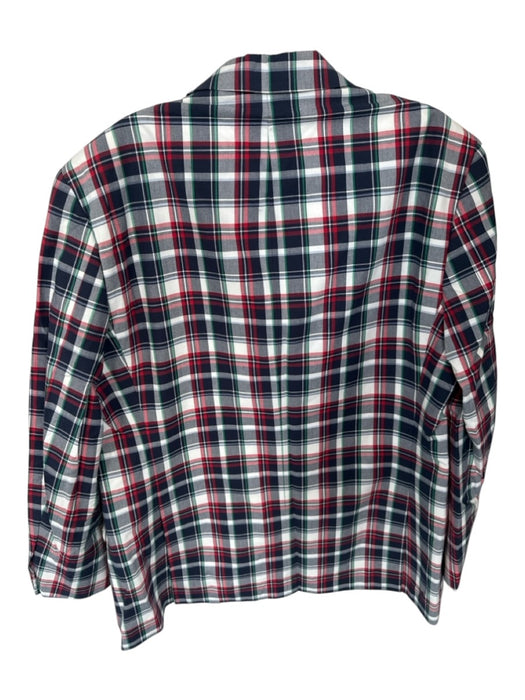 Brooks Brothers NWT Navy & Red Cotton Plaid 2 Button Men's Blazer Navy & Red / 42R