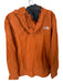 The North Face Burnt Orange & Blue Nylon Color Block Full Zip Athletic Raincoat Burnt Orange & Blue / XL