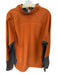 The North Face Burnt Orange Polyester Color Block Half Zip Athletic Pullover Burnt Orange / XL