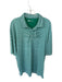 Onward Reserve Size XL Green & White Polyester Blend Striped Athletic Men's Polo Green & White / XL