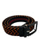 Nexbelt Orange & Black Polyester & Elastane Braided Push Button Buckle Belt Orange & Black / One Size