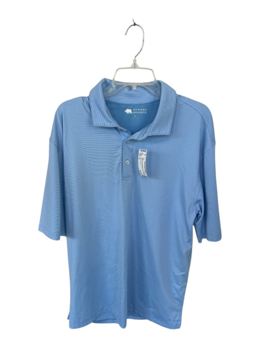 Onward Reserve Size XL Light blue Polyester Blend Athletic Men's Polo Light blue / XL