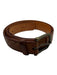 Tecovas Burnt Sienna Ostrich Bronze Buckle Men's Belt Burnt Sienna / 38