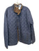 Peter Millar Size XL Navy & Brown Polyester Puffer Zip UP Buttons Men's Jacket Navy & Brown / XL
