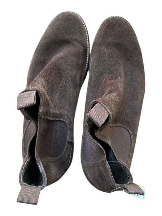 Onward Reserve Shoe Size 9.5 Chocolate Suede Chelsea Stitch Detail Men's Booties Chocolate / 9.5