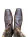 Justin Shoe Size 9.5 Brown Leather Western Stitch Detail Heel Men's Boots Brown / 9.5