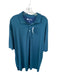 Onward Reserve Size XL Blue & Green Polyester Blend Striped Athletic Men's Polo Blue & Green / XL