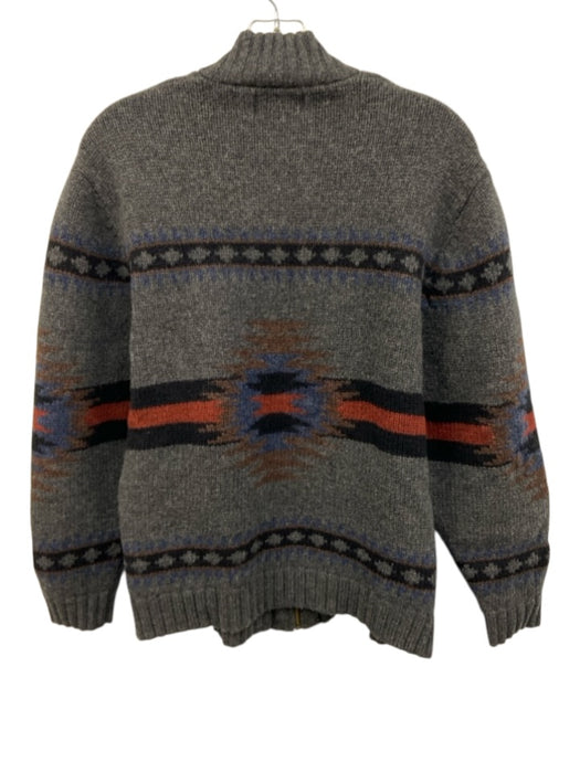 Pendleton Size M Gray Wool Western Zip UP Men's Sweater Gray / M