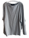 RLX Size L Gray Lyocell blend Round Neck Long Sleeve Ribbed Detail Top Gray / L