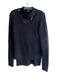 Aqua Size M Black Acrylic Chest Cutout Long Sleeve Knit Top Black / M