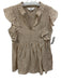 LaRoque Size S Brown & White No Fabric Tag Striped V Neck Sleeveless Dress Brown & White / S