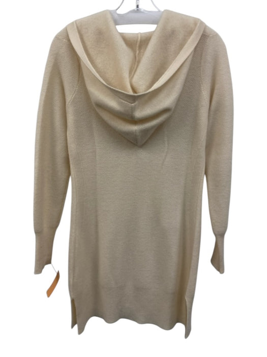 Nanette Nanette Lepore Size S Cream Cashmere Hood 2 button Long Sleeve Cardigan Cream / S