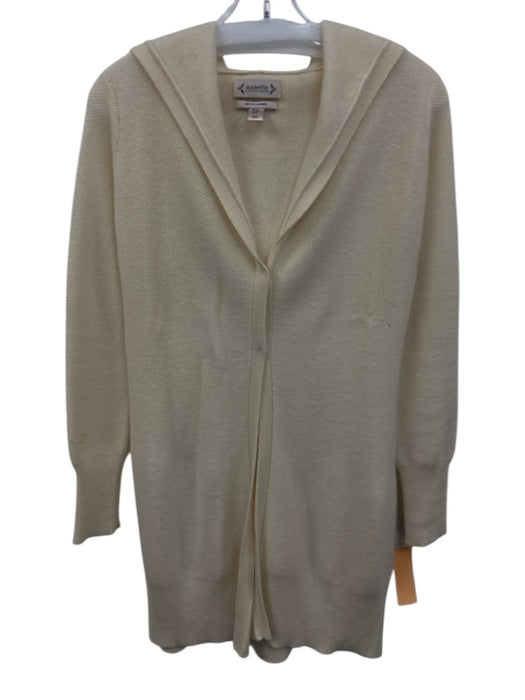 Nanette Nanette Lepore Size S Cream Cashmere Hood 2 button Long Sleeve Cardigan Cream / S