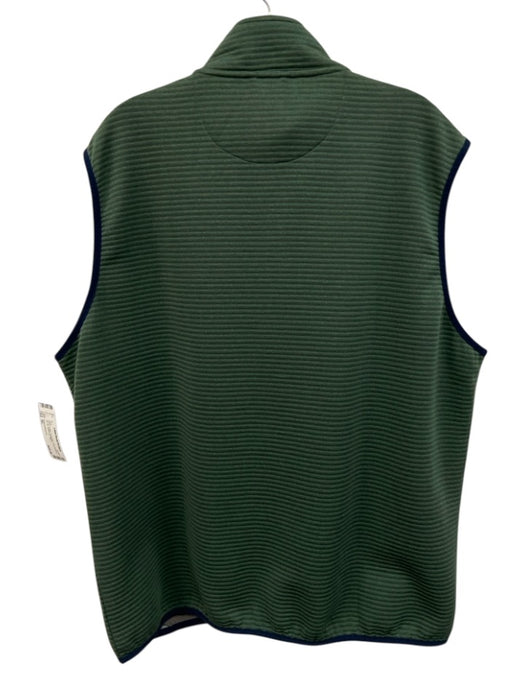 Onward Reserve Size XL Green & Blue Polyester Snap Buttons Zip Up Men's Vest Green & Blue / XL