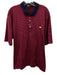 Amen Corner Size XL Red & Navy Cotton Striped Polo Men's Short Sleeve Shirt Red & Navy / XL
