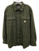 Carhartt Size L Green & Black Cotton Gingham Button Down Men's Long Sleeve Shirt Green & Black / L