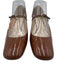 Miu Miu Shoe Size 38.5 Brown Patent Leather Mary Jane Low Heel Pumps Brown / 38.5