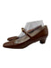 Miu Miu Shoe Size 38.5 Brown Patent Leather Mary Jane Low Heel Pumps Brown / 38.5