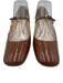 Miu Miu Shoe Size 38.5 Brown Patent Leather Mary Jane Low Heel Pumps Brown / 38.5