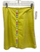 Moschino Cheap & Chic Size 6 Yellow & Multi Cotton A Line Button Detail Skirt Yellow & Multi / 6