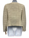Chanel Size 40 Cream & Black Cotton Blend Mother of Pearl Buttons camelia Jacket Cream & Black / 40
