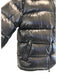 Moncler Size 4 Black Nylon Down Puffer Zip Up Detachable Hood Jacket Black / 4