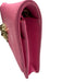 Versace Pink Leather Magnetic Flap Logo Crossbody Gold Hardware Bag Pink / S