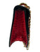 Balmain Red & Gold Snake Chain Strap Gold Logo Flap Shoulder Bag Bag Red & Gold / Small