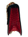Balmain Red & Gold Snake Chain Strap Gold Logo Flap Shoulder Bag Bag Red & Gold / Small