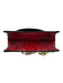 Balmain Red & Gold Snake Chain Strap Gold Logo Flap Shoulder Bag Bag Red & Gold / Small
