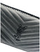 Yves Saint Laurent Black Leather Chevron Logo Hardware Detail Clutch Bag Black / Small