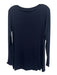 Eileen Fisher Size XS Navy Viscose Blend Long Sleeve Wide Neck Top Navy / XS