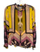 Johnny Was Size S Pink, Yellow & Multi Print Cupra Rayon Printed Mock Neck Top Pink, Yellow & Multi Print / S