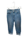 Rolla's Size 26 Med Light Wash Cotton High Waist Straight Leg Cuffed Jeans Med Light Wash / 26