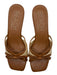 Beach by Matisse Shoe Size 7 Brown & Tan Leather & Straw Kitten Heel Sandals Brown & Tan / 7